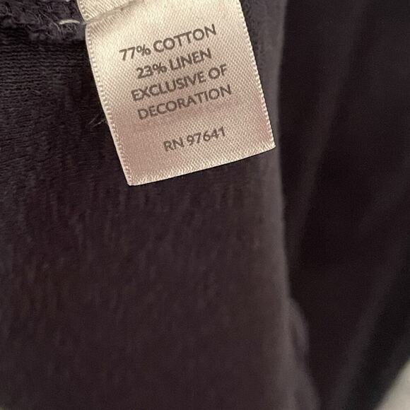 J. Jill Maxi Dress Linen Blend Embroidered Beachy Coastal vacation - Picture 4 of 5